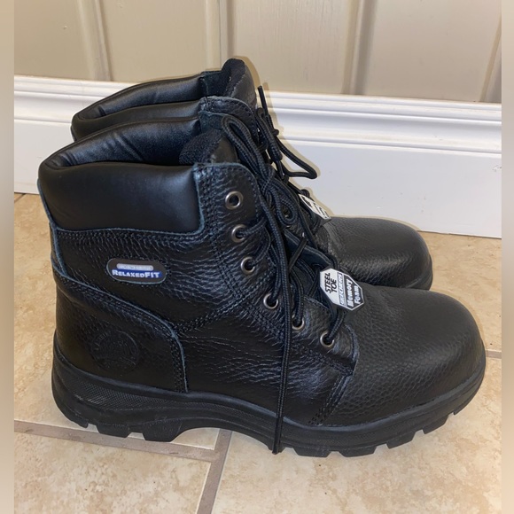 Skechers Shoes - Sketchers Work Relaxed Fit Workshire Steel Toe Memory Foam Boots Womens Size 10